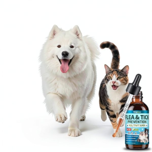 Wagmee Herbal Flea Tick Drops Cats Dogs Natural Support-1