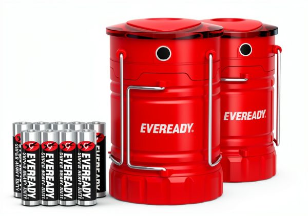 Energizer Collapsible LED Lantern 3 Pack Red Emergency Light-6