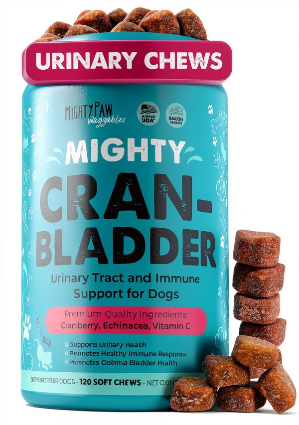 Mighty Paw Cranberry Dog Urinary Health Chews Bacon Flavor-0