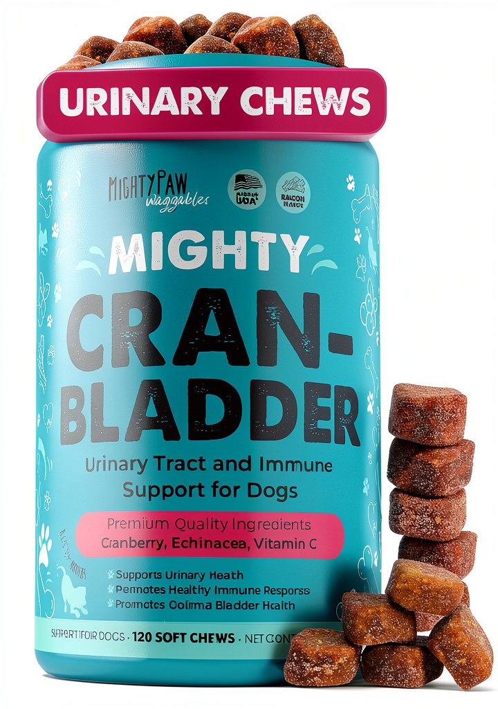 Mighty Paw Cran-Bladder chews for dog urinary health
