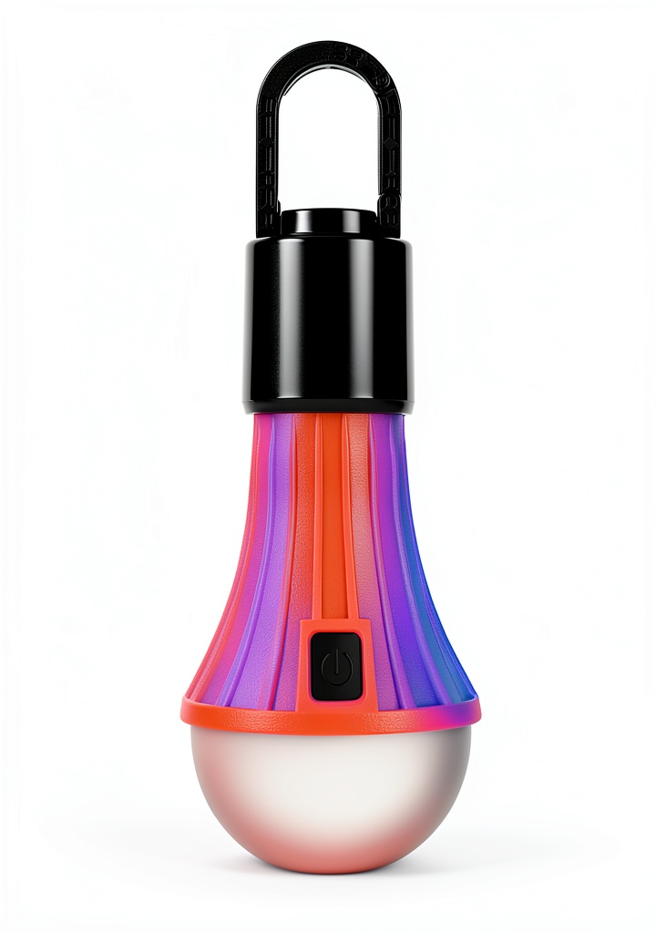 Lepro LED camping lantern displaying white and RGB lighting modes