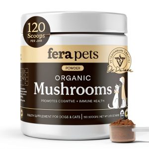 Fera Pet Organics Mushroom Supplement Powder for Dogs Cats-0