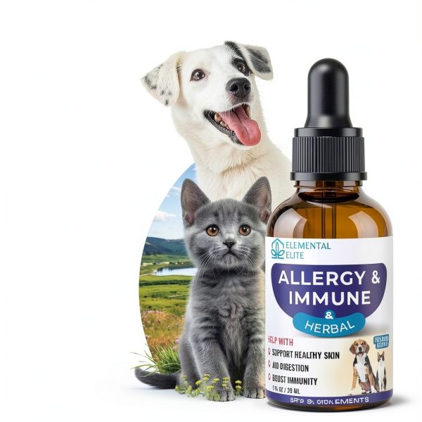 Eduzebra Pet Allergy Drops Herbal Immune Support Supplement-1