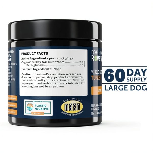 Four Leaf Rover Turkey Tail Mushroom Dog Immune Supplement-7
