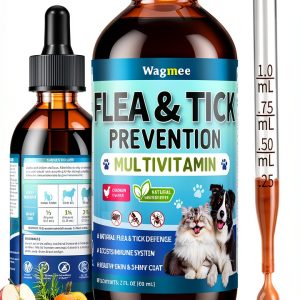 Wagmee Herbal Flea Tick Drops Cats Dogs Natural Support-0