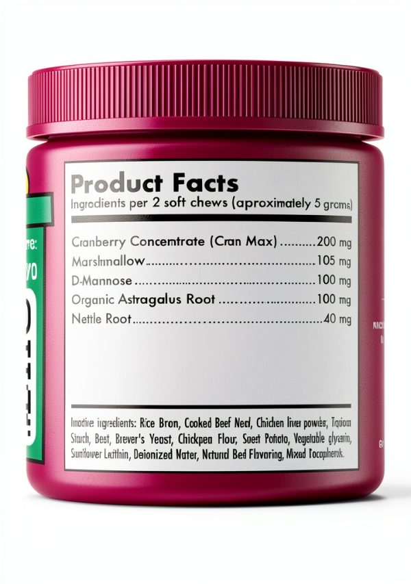 LEGITPET Cranberry Dog UTI Chews Urinary Tract Support-4