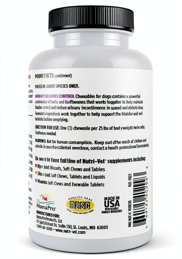 Nutri-Vet Dog Bladder Control Supplement Liver Flavor-7