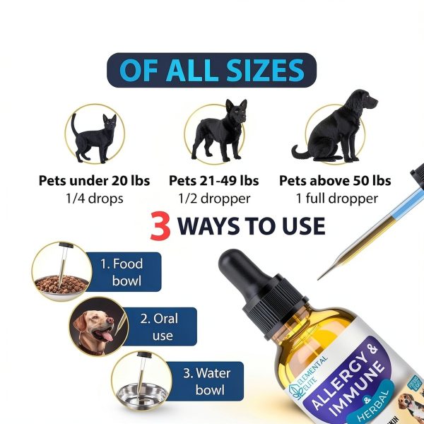 Eduzebra Pet Allergy Drops Herbal Immune Support Supplement-4