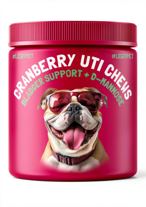 LEGITPET Cranberry Dog UTI Chews Urinary Tract Support-0