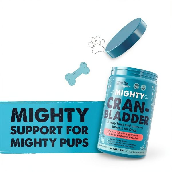 Mighty Paw Cranberry Dog Urinary Health Chews Bacon Flavor-1
