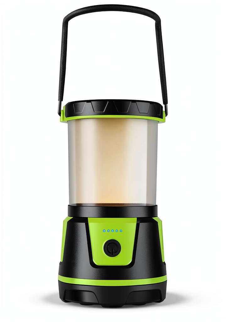 Cullaby LED Lantern illuminating a campsite at night