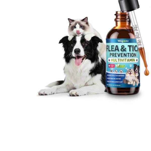 Wagmee Herbal Flea Tick Drops Cats Dogs Natural Support-6