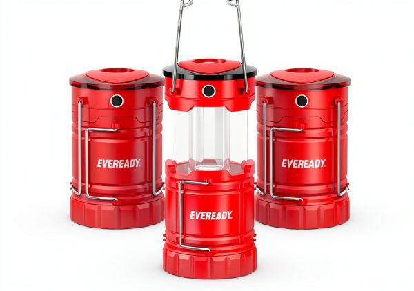 Energizer Collapsible LED Lantern 3 Pack Red Emergency Light-0