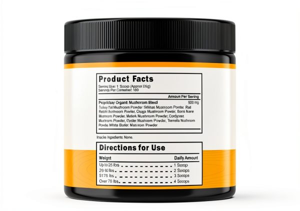Peak Pets Dog Mushroom Supplement Immune Support Powder-1