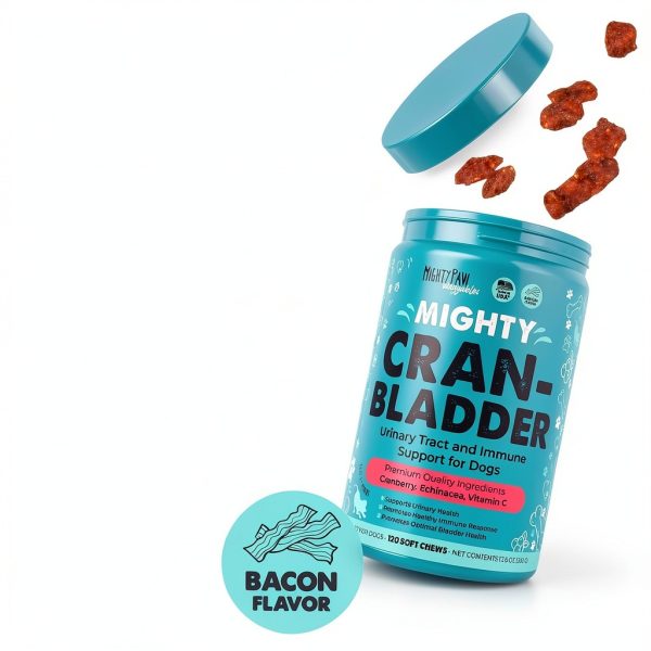 Mighty Paw Cranberry Dog Urinary Health Chews Bacon Flavor-5