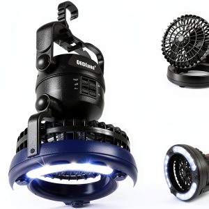 Odoland Camping Lantern Fan 7W Powder Coated-0