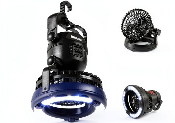 Odoland Camping Lantern Fan 7W Powder Coated-0