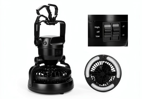 Odoland Camping Lantern Fan 7W Powder Coated-3