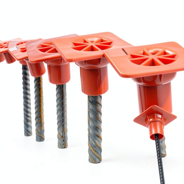 Sandbaggy OSHA Approved Rebar Safety Caps – Orange Plastic, 4x4x2.75-5