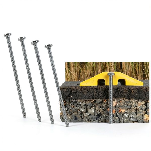 Electriduct 14" Rebar Spikes 1/2" Diameter 4-Pack Galvanized Steel Kit-2
