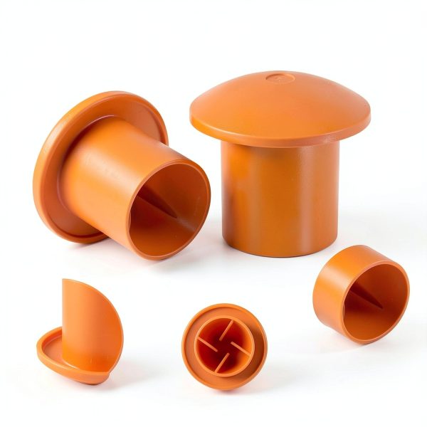 50 PCS Rebar Cap, Mushroom Rebars End Caps, Plastic Rebars Safety Cap,Construction Safety Caps, Fit for Concrete Stakes Rebar #3-#7, 3/8-1 inch, Orange-2