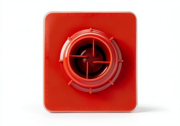 Sandbaggy OSHA Approved Rebar Safety Caps – Orange Plastic, 4x4x2.75-8