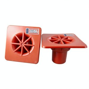 Sandbaggy OSHA Approved Rebar Safety Caps – Orange Plastic, 4x4x2.75-0
