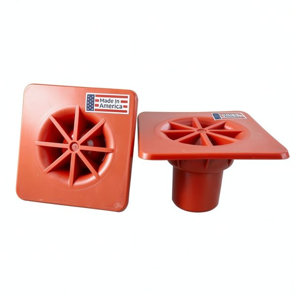 Sandbaggy OSHA Approved Rebar Safety Caps – Orange Plastic, 4x4x2.75-0