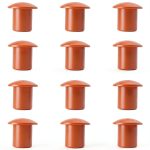 Rebar Protective Cap OZXNO Orange Plastic Set 12 Pcs for 10-25mm Rebar-0