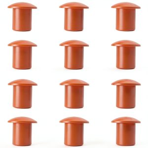 Rebar Protective Cap OZXNO Orange Plastic Set 12 Pcs for 10-25mm Rebar-0