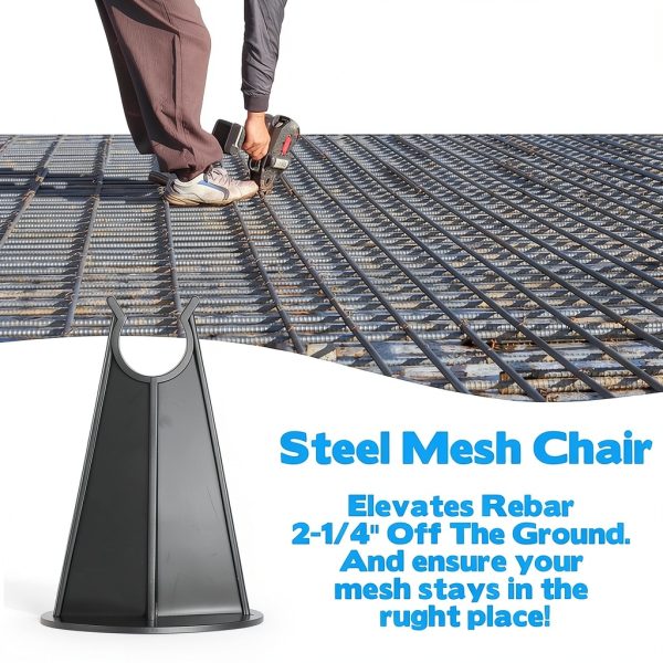 Plastic Rebar Chair 240pcs WAKCCIL Snap-Fit 2-1/4in-3