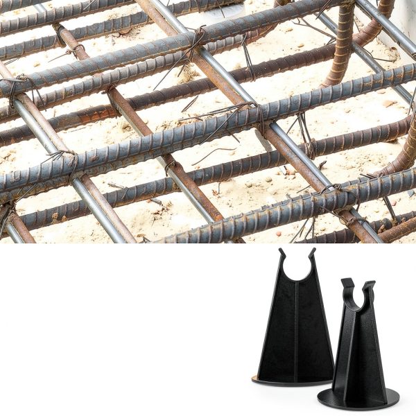 Plastic Rebar Chair 240pcs WAKCCIL Snap-Fit 2-1/4in-4